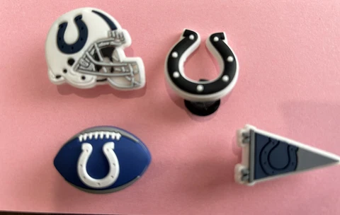 NFL Croc Shoe Charms Lot 4 Colts Cover
