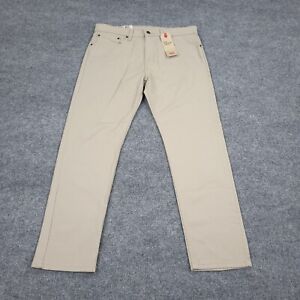 Levis Jeans Mens 34x30 Khaki 502 Regular Taper Red Tab Casual Work Pants NWT