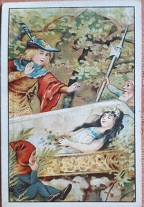 VINTAGE VICTORIAN TRADE CARD CINDERELLA /BELGIUM /LEVENSPILLEN ROMAN /+- 7/11 cm - Picture 1 of 2