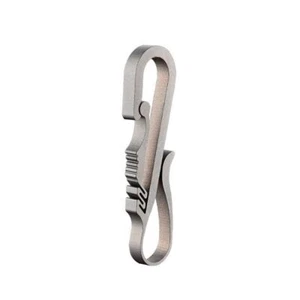 Schnallenwerkzeug EDC Titanlegierung Schlüsselanhänger Karabiner mit Schlüsselring Taillenbehang - Bild 1 von 17