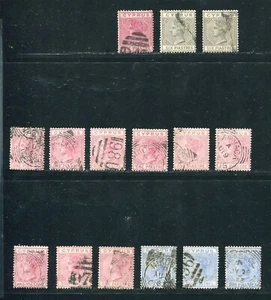 CYPRUS VICTORIA SELECTION OF STAMPS 1881/1882 - Picture 1 of 2