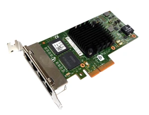 Dell T34F4 4 Port Server Adapter Netzwerkkarte 1Gb 0T34F4 I350-T4 Low Profile - Bild 1 von 2
