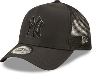 New York Yankees New Era Tonal Black Trucker Cap