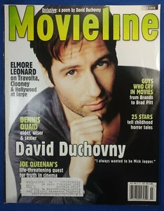 Movieline Magazine July 1998 David Duchovny Elmore Leonard Queenan Brad Pitt - Picture 1 of 2