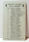 1944 Gratiot County League baseball schedule: Michigan, Ithaca, Alma, Vestaburg