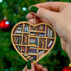 5Pcs  Book Lovers Heart Ornamentu 8P9S