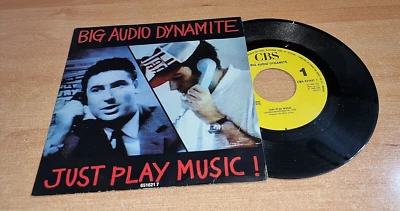 BIG AUDIO DYNAMITE Just play music 7" SPAIN PROMO SINGLE VINYL THE CLASH RAREST - Image 1 of 3
