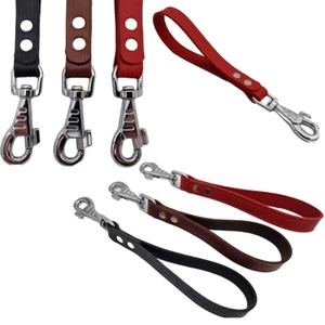 Genuine Leather Short Dog Leash Traffic Lead for Large Dogs "Pack of 10 pieces" - Picture 1 of 31
