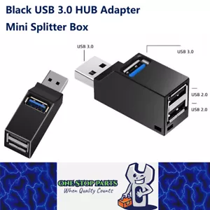 1PC USB 3.0 HUB Adapter Mini Splitter Box 3 Port 1 x 3.0 and 2 x 2.0 High Speed - Picture 1 of 6