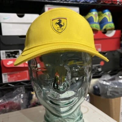 Gorra Ferrari Puma Para Hombre Talla Única Corso Pilota Logo Amarillo Ajustable Adulto Foto 1 de 4