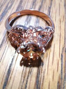 Sunflower ring,14k Rose Gold filled , Very pretty, sz 9
