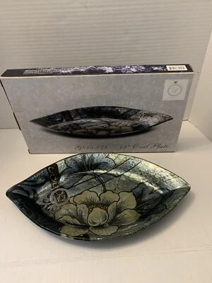 "Plato para servir LORREN HOME TRENDS Rosetta Collection 13""" Foto 1 de 4