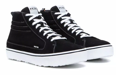 SCARPE moto TCX STREET 3 WP BLACK WHITE 45 SHOES URBAN TOURING IMPERMEABILI - Immagine 1 di 4