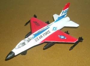 1/150 Scale USAF General Dynamics F-16 Fighting Falcon Jet (4") Zee Toys A203 - Picture 1 of 6