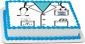 Arzt Krankenschwester Gesundheit Kuchen Topper Party Dekoration essbar Geburtstagsfeier - Bild 1 von 13