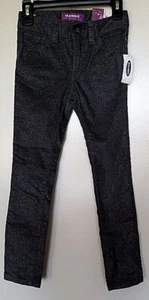 Old Navy 98% Baumwolle, 2% Elasthan einfarbig grau Glitzer Skinny Jeans 6 Slim - Bild 1 von 7