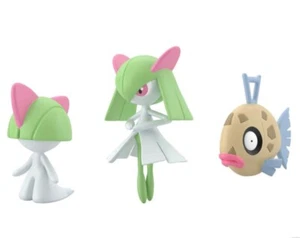 POKEMON Escala Mundo RALTS KIRLIA FEEBAS 3 Figuras BANDAI NINTENDO - Imagen 1 de 3