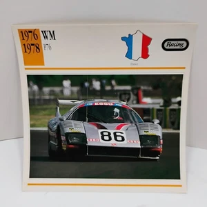 1976-1978 WM P76 Racing France Atlas Info Card - Picture 1 of 2