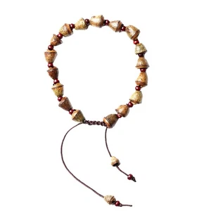 Bodhi Perlen Armband Buddhismus Gebetsperlen Armband Wickelarmband Handarbeit Bracelet - Bild 1 von 11