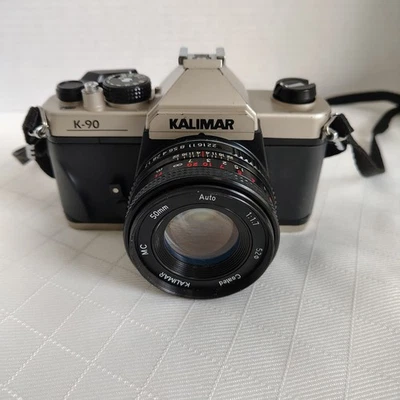 Kalimar K-90 35mm Película Funcionamiento Cámara Kalimar 50mm Lente SIN Cubierta de Batería Foto 1 de 4