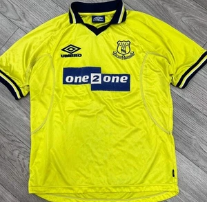 Everton 1998/99 Third Shirt Soccer Jersey Umbro Size L - Picture 1 of 16