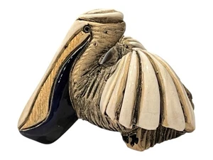 Artesania Rinconada Pelikan Figur Uruguay signiert Tier Keramik 3”L x 2,5”T - Bild 1 von 6