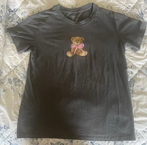 Camiseta GRAYSON THREADS GRIS Para Mujer Junior Oso de Peluche Estampado Gráfico, M - Imagen 1 de 3