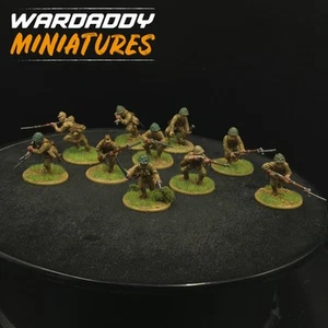 Pro Painted 28mm Bolt Action Ww2 Japanese Infantry ×10 Z2 Warlord Games - Picture 1 of 4
