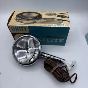 VTG 1960s Unity Unilite 12v Handheld Car/Truck Emergency Spot Light Chrome WORKS - Picture 1 of 7