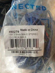 15m Velocity™ One 3.5mm Stereo Male to Two RCA Male Y-Cable - Picture 1 of 1