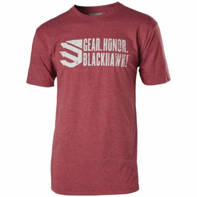 BLACKHAWK! ENGRANAJE.HONOR. CAMISETA HOMBRE-ROJO-XL-NUEVA-IMPRESA-DISEÑADOR-LOGO Foto 1 de 3