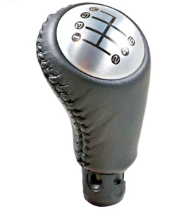 Corvette C6 Ebony Black Leather Shift Shifter Knob New GM OEM 2008-2013 - Picture 1 of 9