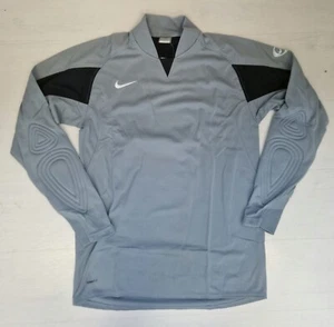 4700/120 NIKE FIT MAGLIA T SHIRT PORTIERE PROTEZIONE GOMITI GRIGIO - Picture 1 of 1