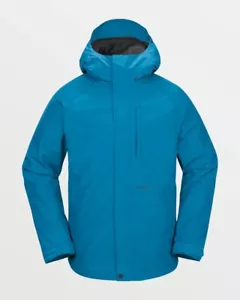Volcom DUA Insulated GORE TEX Hooded Jacket Lt Blue Men’s Size Medium MSRP $335 - Picture 1 of 9