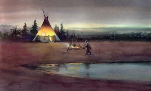 ACEO, ATC Limited Edition TIPI FIRE by Sharon Sharpe!!! - Picture 1 of 1