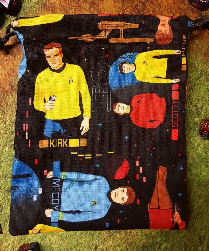 Star Trek La Serie Original Personajes Bolsa de Dados, Bolsa de Tarjetas, Bolsa de Maquillaje Foto 1 de 1