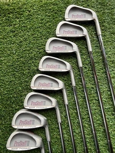 Wilson ProStaff II Midsize 3-PW irons, ProStaff II Steel Shafts, Stiff Flex, RH - Picture 1 of 8