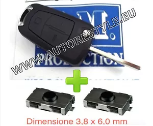 Hülle Cover Schlüssel Fernbedienung Opel Zafira B Astra H Corsa D Meriva 2T + 2 Switch - Bild 1 von 1