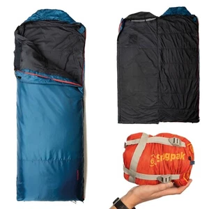 Snugpak Travelpak Traveller Sleeping Bag WGTE 7°C Square Shape Camping 2 Season - Picture 1 of 8