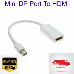 Mini Display Port to HDMI Cable Adapter HDTV for Mac Boo Air Pro Projector White - Picture 1 of 2
