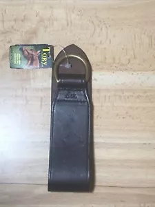Tory Brown Leather Brass Deluxe Grith Ring Horse Riding Havana #1433H 7.5” NOS - Picture 1 of 17