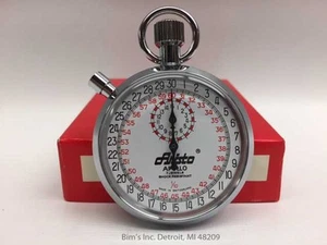7 Jewel Mechanical Stopwatch Swiss Made NEW IN BOX 1/10 Second - Picture 1 of 4
