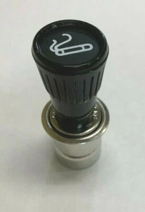 BLACK 1.5" 12 VOLT CAR AUTO POP OUT CIGARETTE LIGHTER REPLACMENT PLUG CL-71013 - Picture 1 of 5