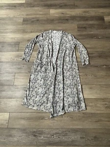 Lularoe Sarah Duster Womens Sz L Long Cardigan Floral Cottagecore Boho Gypsy - Picture 1 of 6
