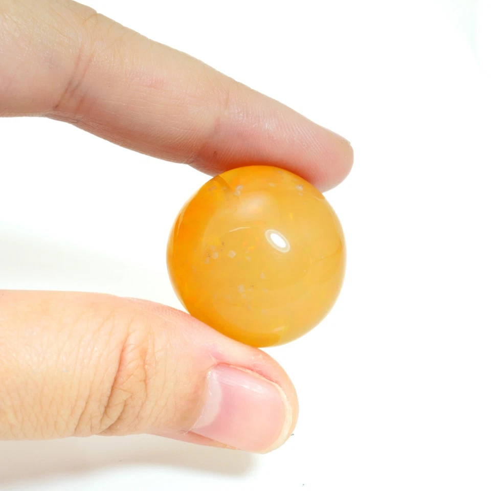 Piedra preciosa de ópalo natural de 32,12 quilates de corte redondo de Etiopía Foto 1 de 4