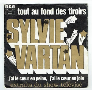 Sylvie VARTAN Vinyle 45T TOUT AU FOND DES TIROIRS Série TV Carpentier RCA 42015 - Picture 1 of 3