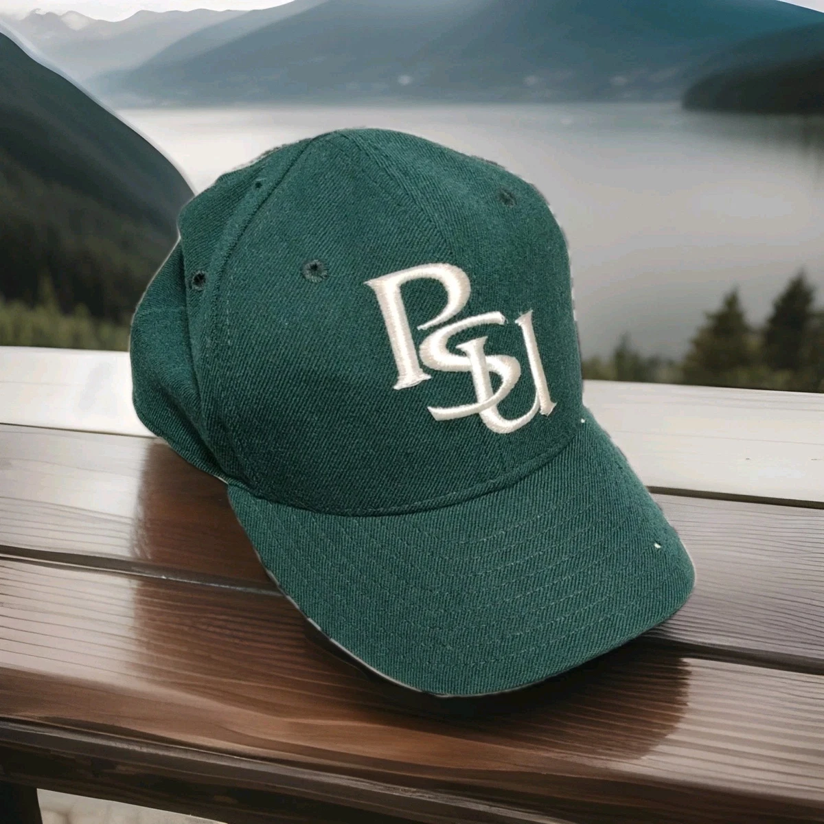 Portland State University Vikings Baseball Hat - Adjustable PSU PDX Embroidered Cap (Style A, Black) - View #6