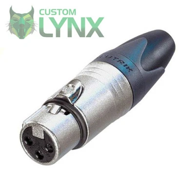 5 conectores de cable XLR hembra Neutrik NC3FXX (CINCO). Enchufe de micrófono PRO de 3 pines