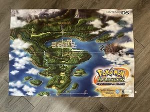 22 x 22 POSTER  Nintendo 64 N64 Nintendo Power Pokemon Ranger Map DS N64 Gameboy - Picture 1 of 2