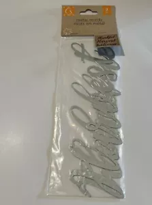 Neu in Verpackung Halloween Metallwörter ~ Handwerker Quadrat ~ DANKBARE ERNTE WILLKOMMEN ~ HANDWERK - Bild 1 von 4